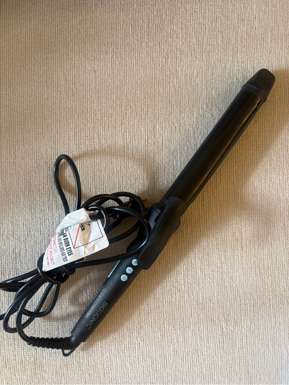 Bio Ionic Black Curling Wand - 1.25”